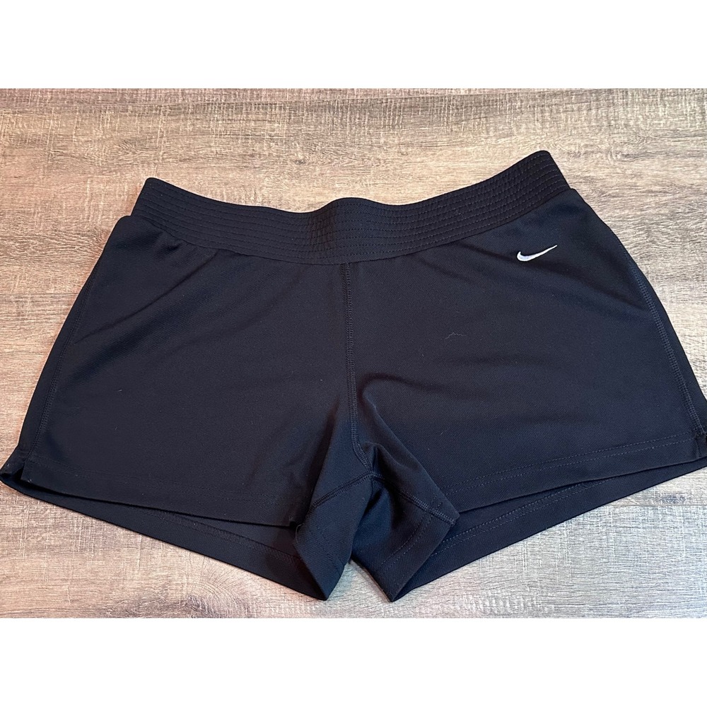 Nike Performance Womens Black Shorts Size Small Swoosh Athletic